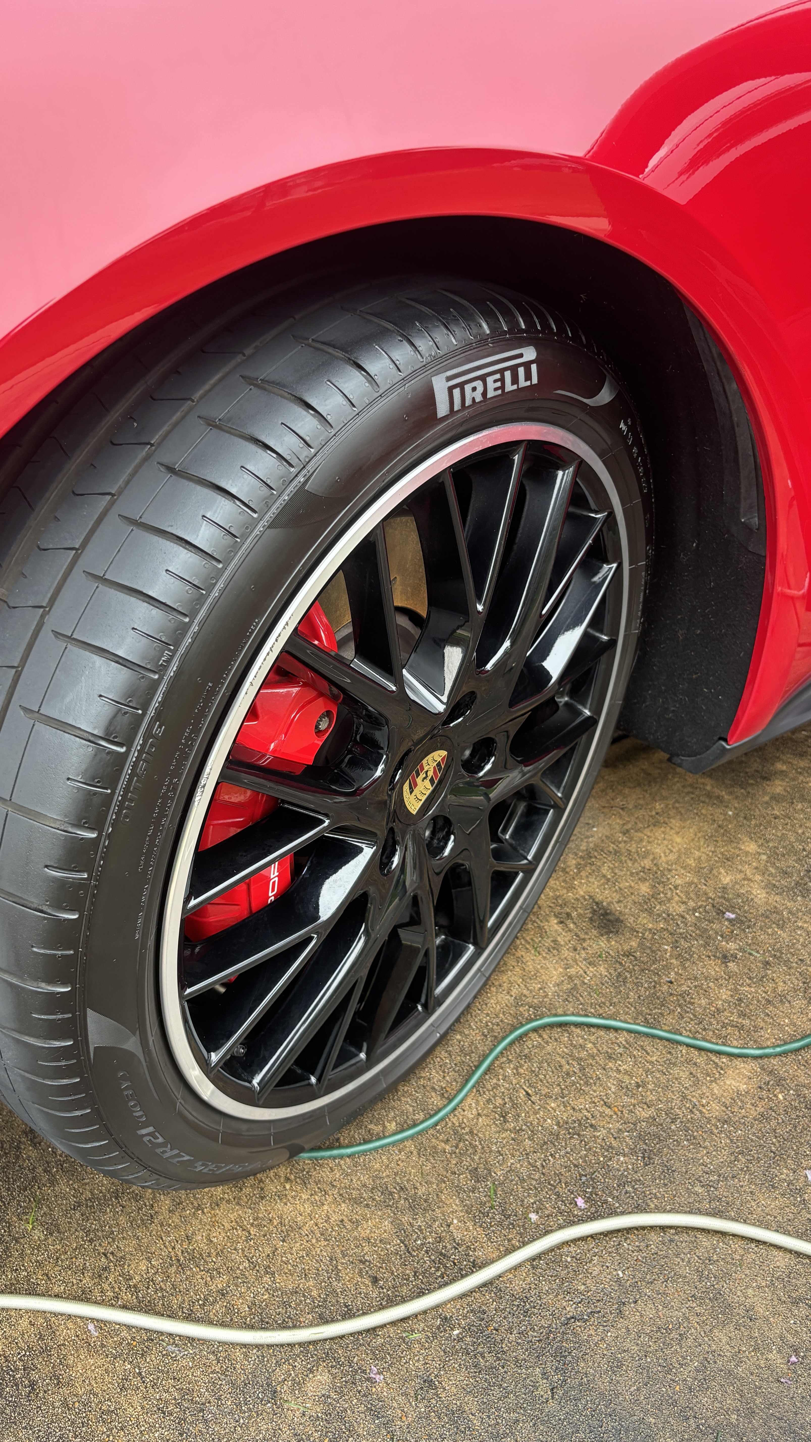 Porsche Wheel Tire Detail Wash Ceramic Sealant Protection